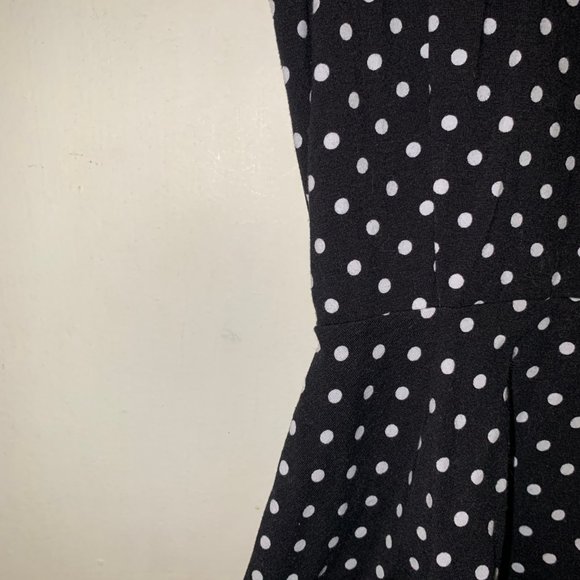 Nordstrom Black & White Dot Peplum Tank - Picture 3 of 4